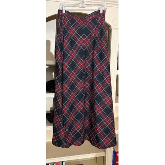 Pendleton Dresses & Skirts - Pendleton Wool Maxi Skirt Womens 8 Plaid Tartan A-Line High Waist Made in USA